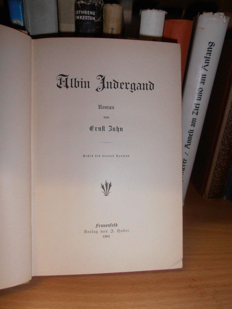 Bücher: Ernst Zahn - Albin Indergand - 1901 – Gebraucht aus Zürich von rudirentier 1