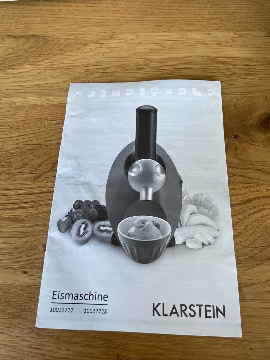 Elettrodomestici da cucina: Jolta Fruit Maker Eismaschine Klarstein – Usato da Riedt b. Erlen venduto da Darksilver 2