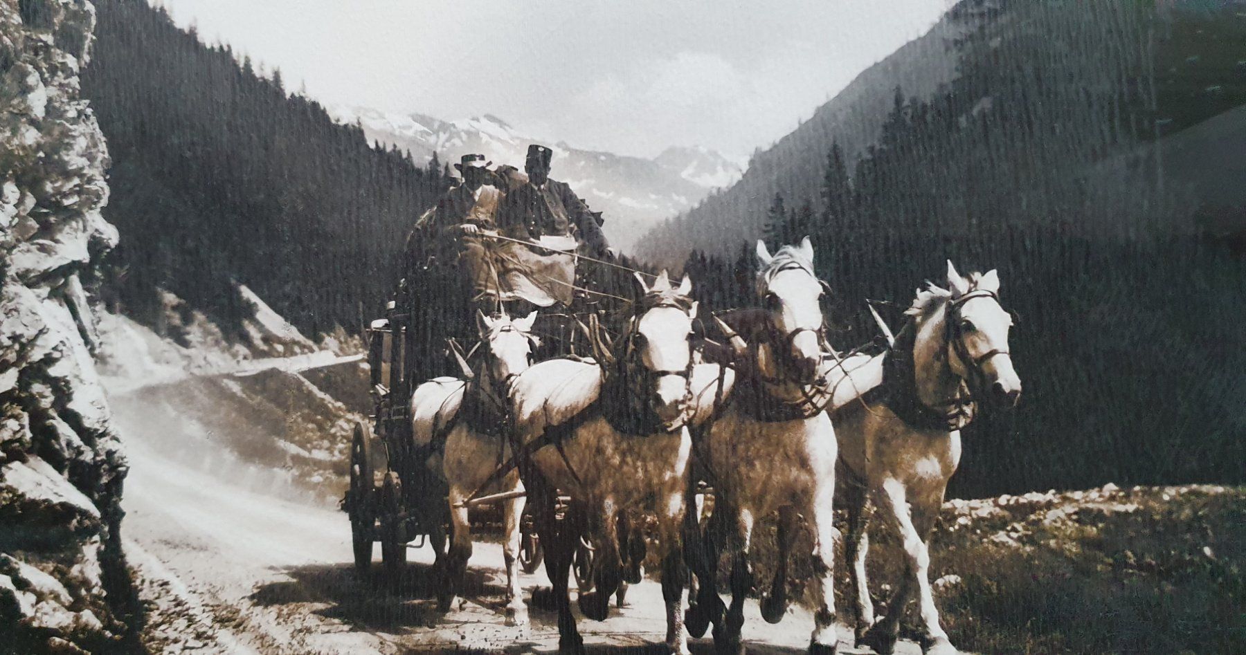 Foto & Immagini: Bild - EMIL MEERKÄMPER, Gotthard-Kutsche, um 1920. – Usato da Kreuzlingen venduto da Rschweiz1 3