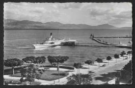 Morges mit Dampfschiff