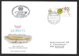 Sonderbrief Tag der Aerophilatelie Luzern 25.-27.4.1975