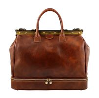 Reisetasche Leder Mumbai - Farbe: Braun