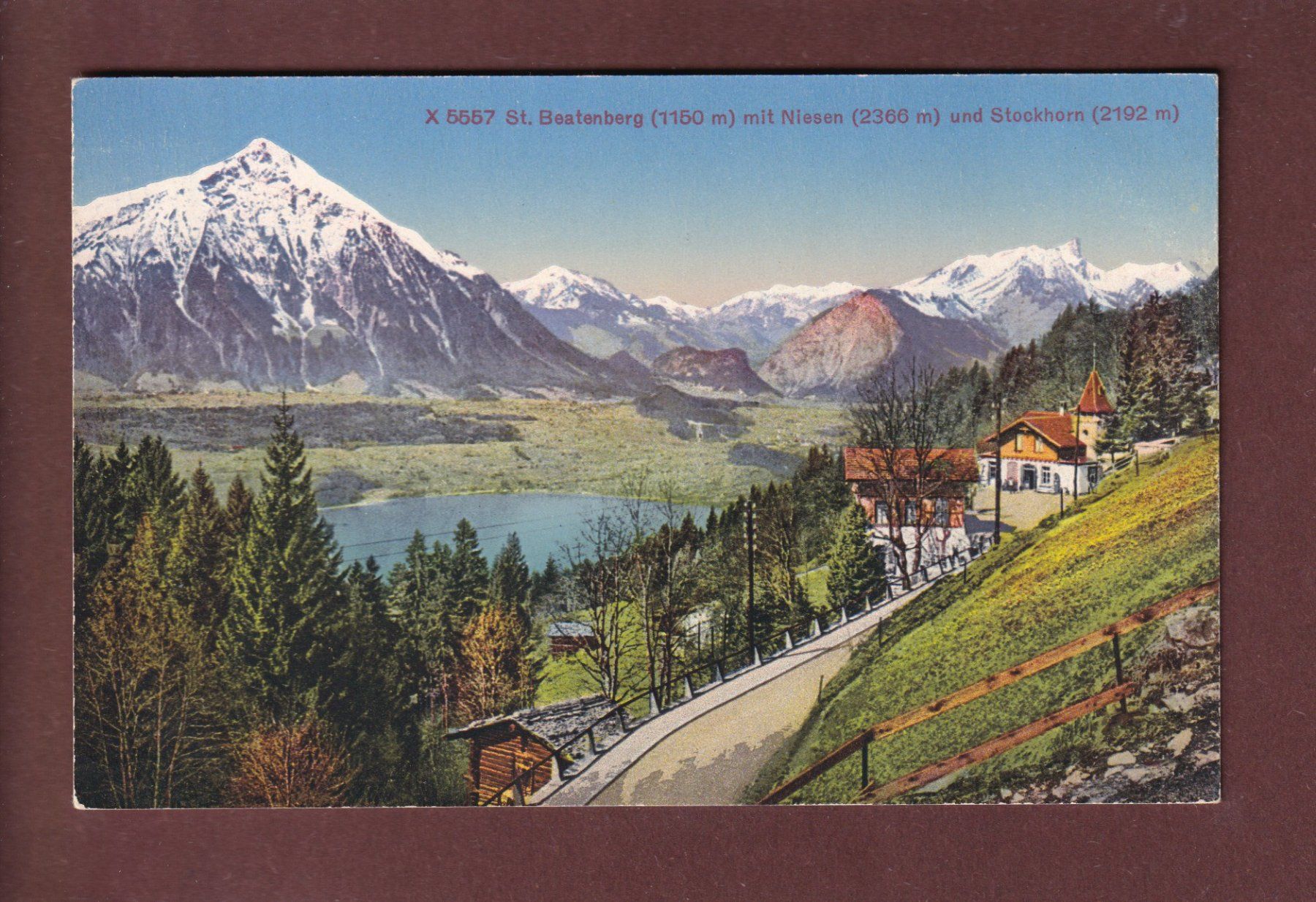 Cartoline postali: ST. BEATENBERG - Niesen – Usato da Pully venduto da nicecards