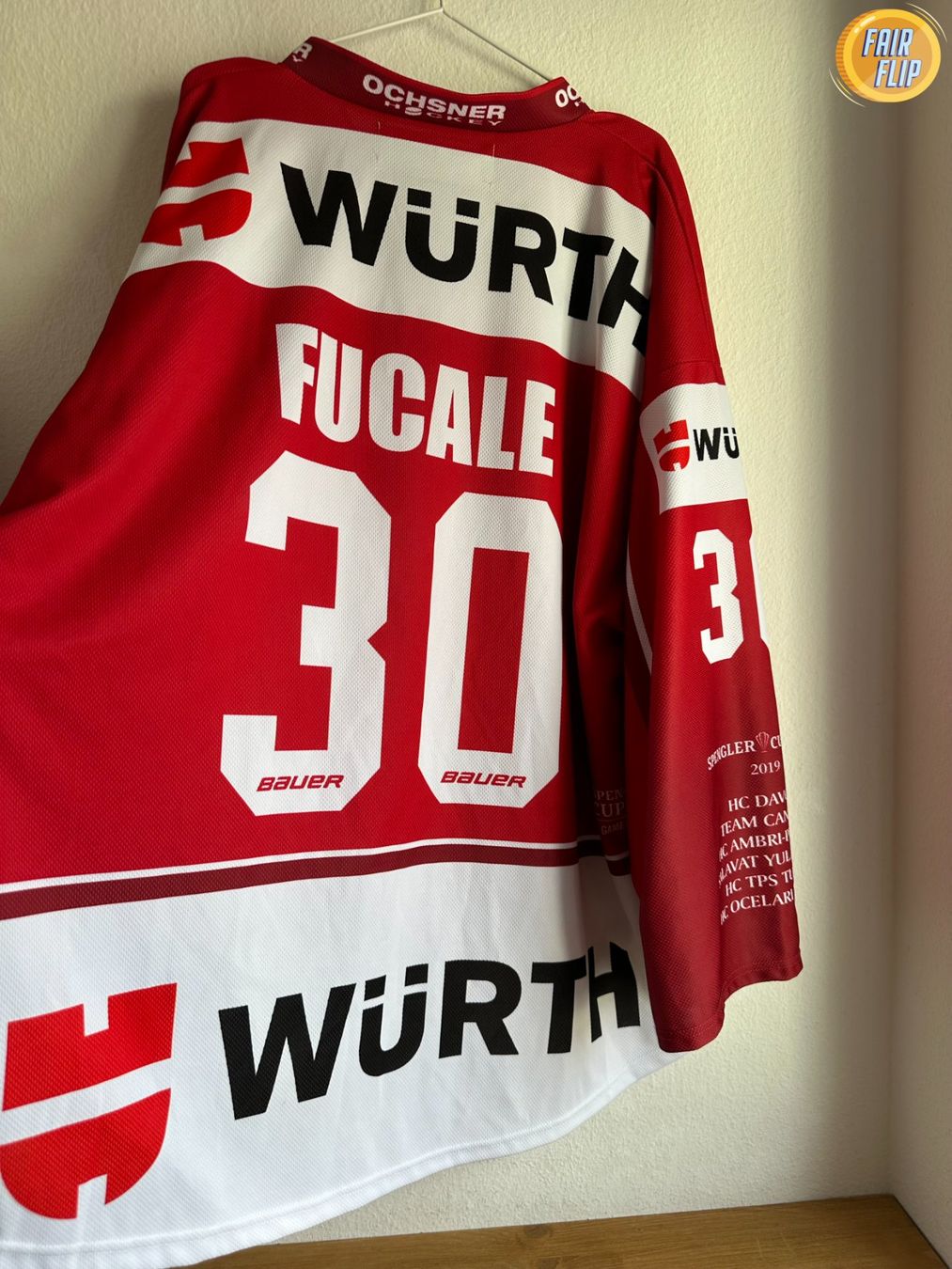 Canottiere & Pantaloni: Kanada Spengler Cup Trikot Fucale – Usato da Luzern venduto da fairflip 2