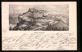 Vorläufer-Lithographie Rigi-Kulm, 1895,