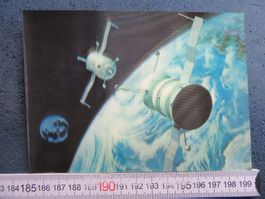 RAUMFAHRT SOYUS 1 3D-LASER AK FDC 1979 SCHWEIZ AK