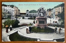 Basel - Strassburger - Denkmal - Animation  1908