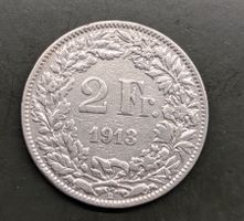 2 Fr. Münze Jahrgang 1913 Silber