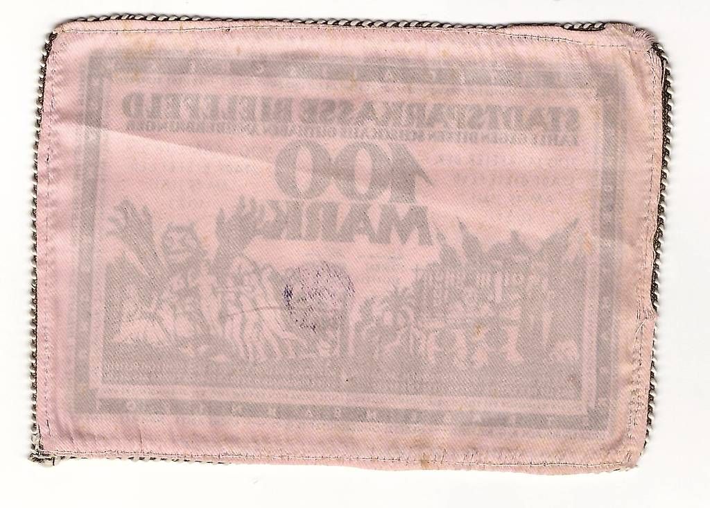 Banknoten: 100 Mark Notgeld, Rosa Seide mit schöner Borte – Gebraucht aus Gümligen von vinylsoundsgood 1
