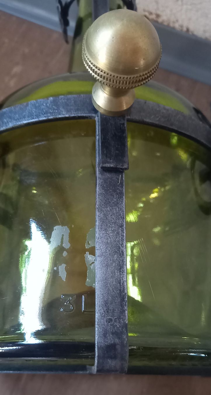Portabottiglie: Schmiedeisen-Gestell mit Schnapsflasche; 3lt – Usato da Marbach LU venduto da Ilrebo 9