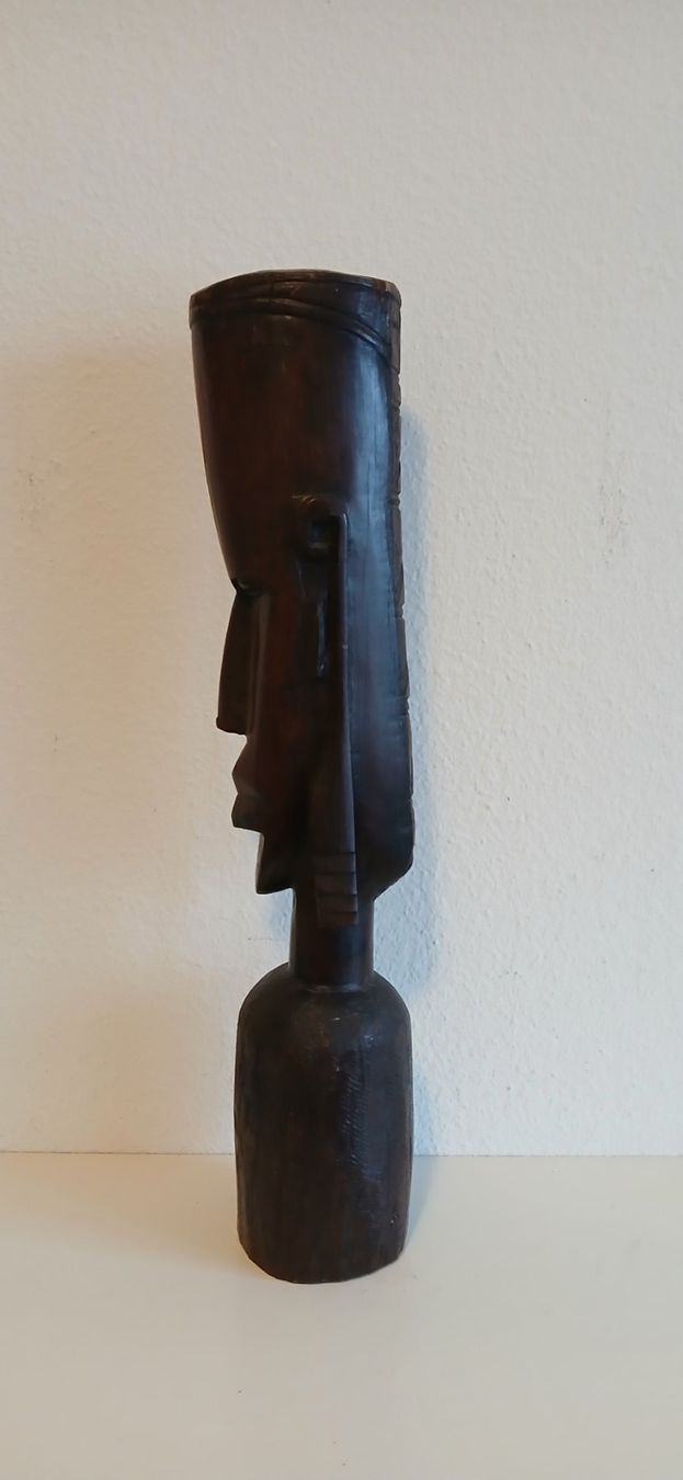 Skulpturen & Statuen: Vintage Skulptur Kopf Holz Afrika – Neu (gemäss Beschreibung) aus Greifensee von Foxglove 1