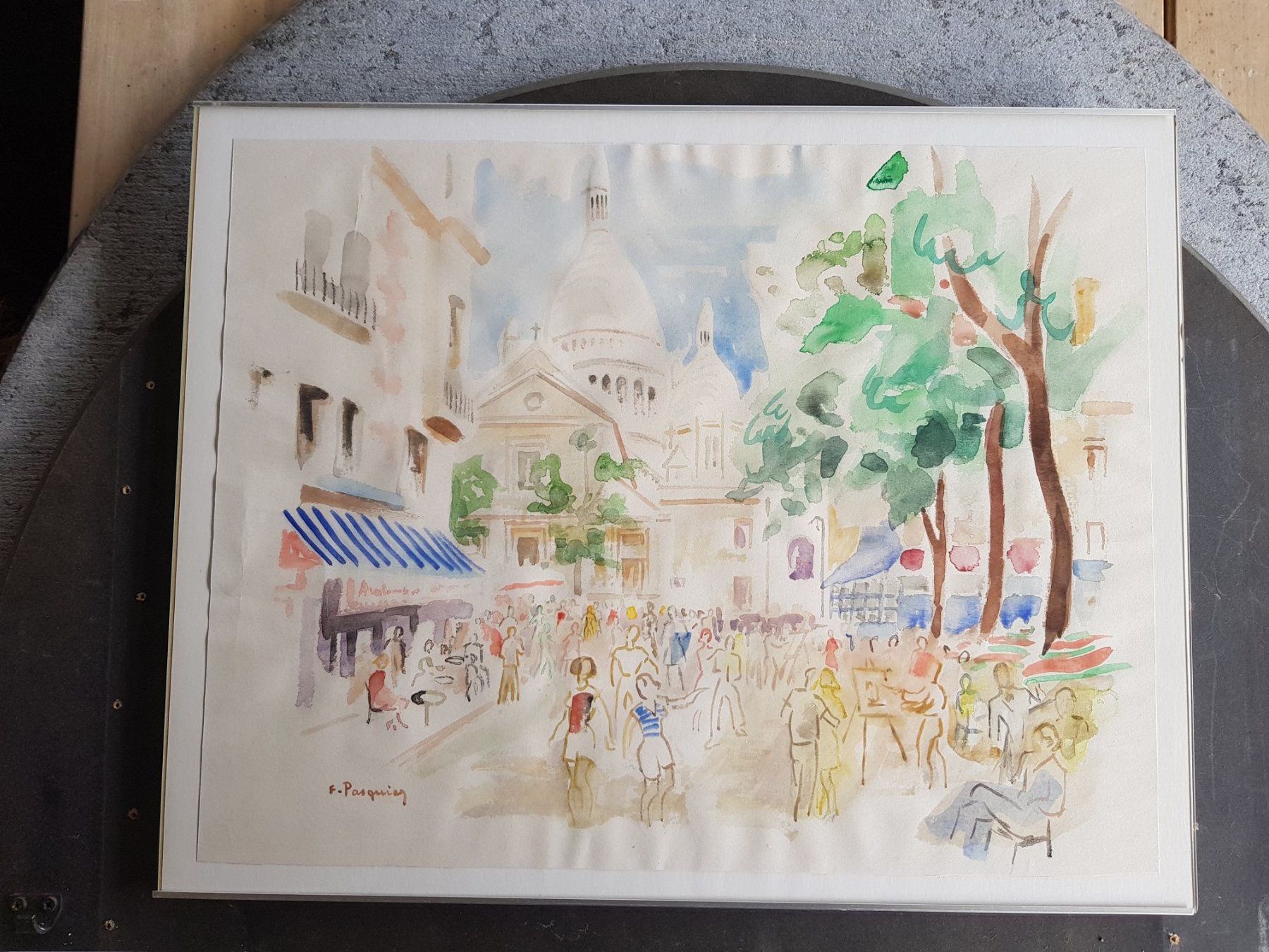 Dipinti: Gemälde Bild Aquarell Francis Pasquier 1901-1969 – Usato da Walterswil BE venduto da Lonitti