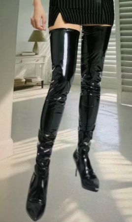 Calze di latex- laccati- one side- unisex