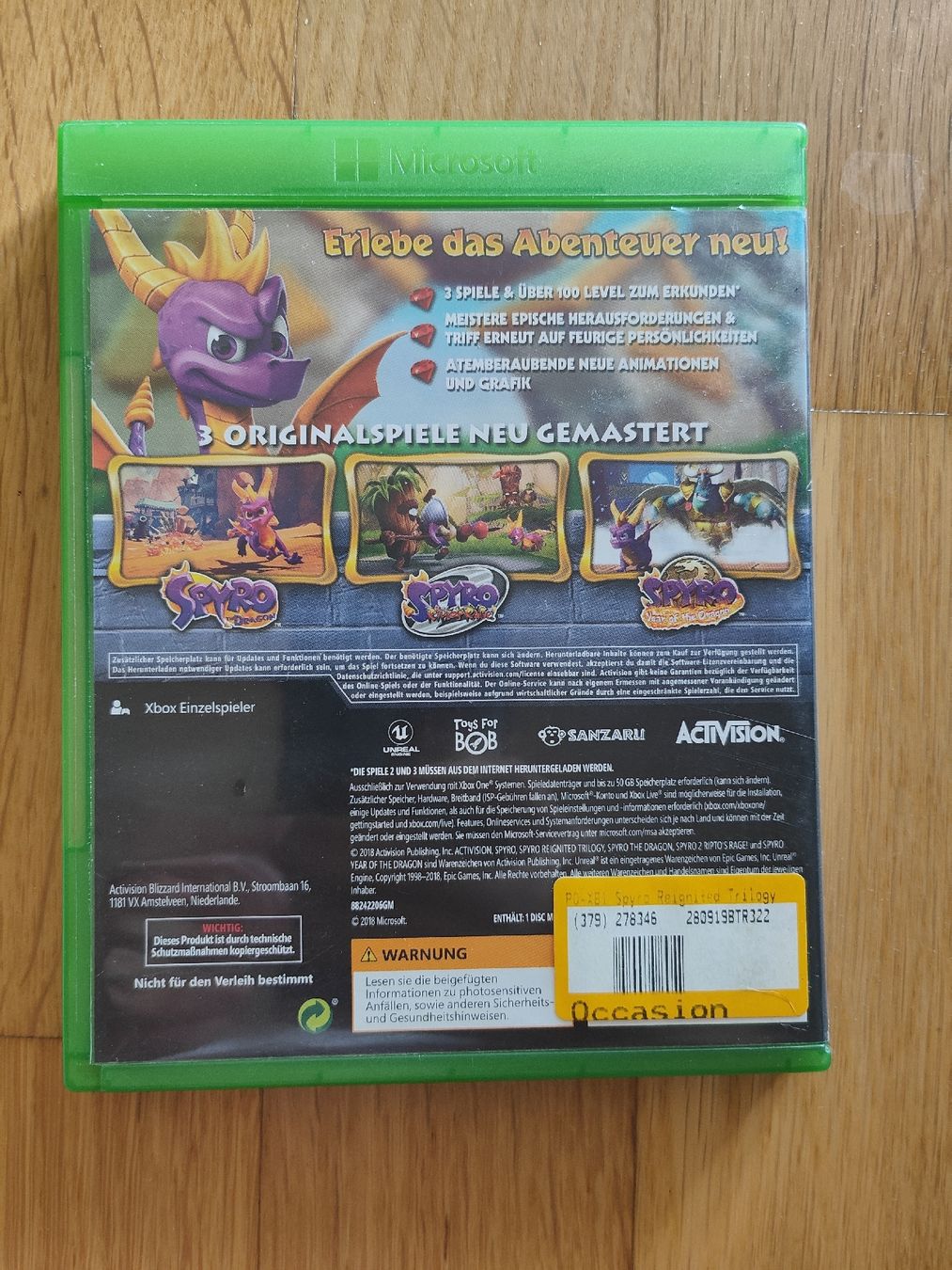Spiele: Spyro Reignited Trilogy – Gebraucht aus Liestal von bebbi1989 1