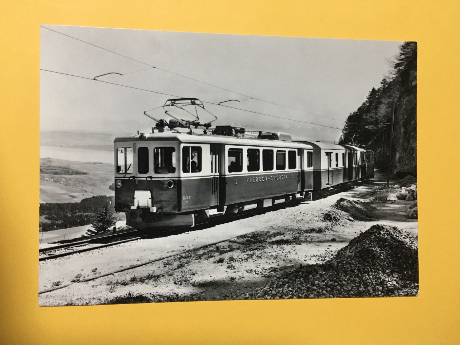 Cartoline postali: AK Bahn Yverdon-Ste-Croix – Usato da Küttigen venduto da Melisch1000