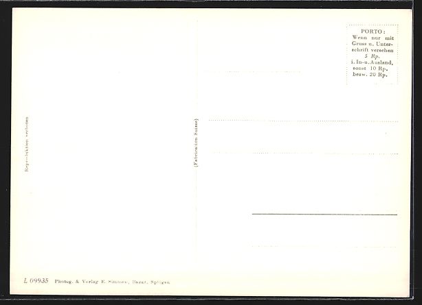 Cartoline postali: AK Splügen, Dorfpartie mit den Bergen – Usato da Berlin venduto da bartko-reher 1