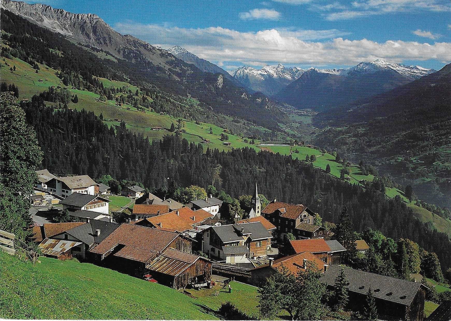 Cartoline postali: Pany Prättigau GR – Usato da Rothrist venduto da Stranglehold