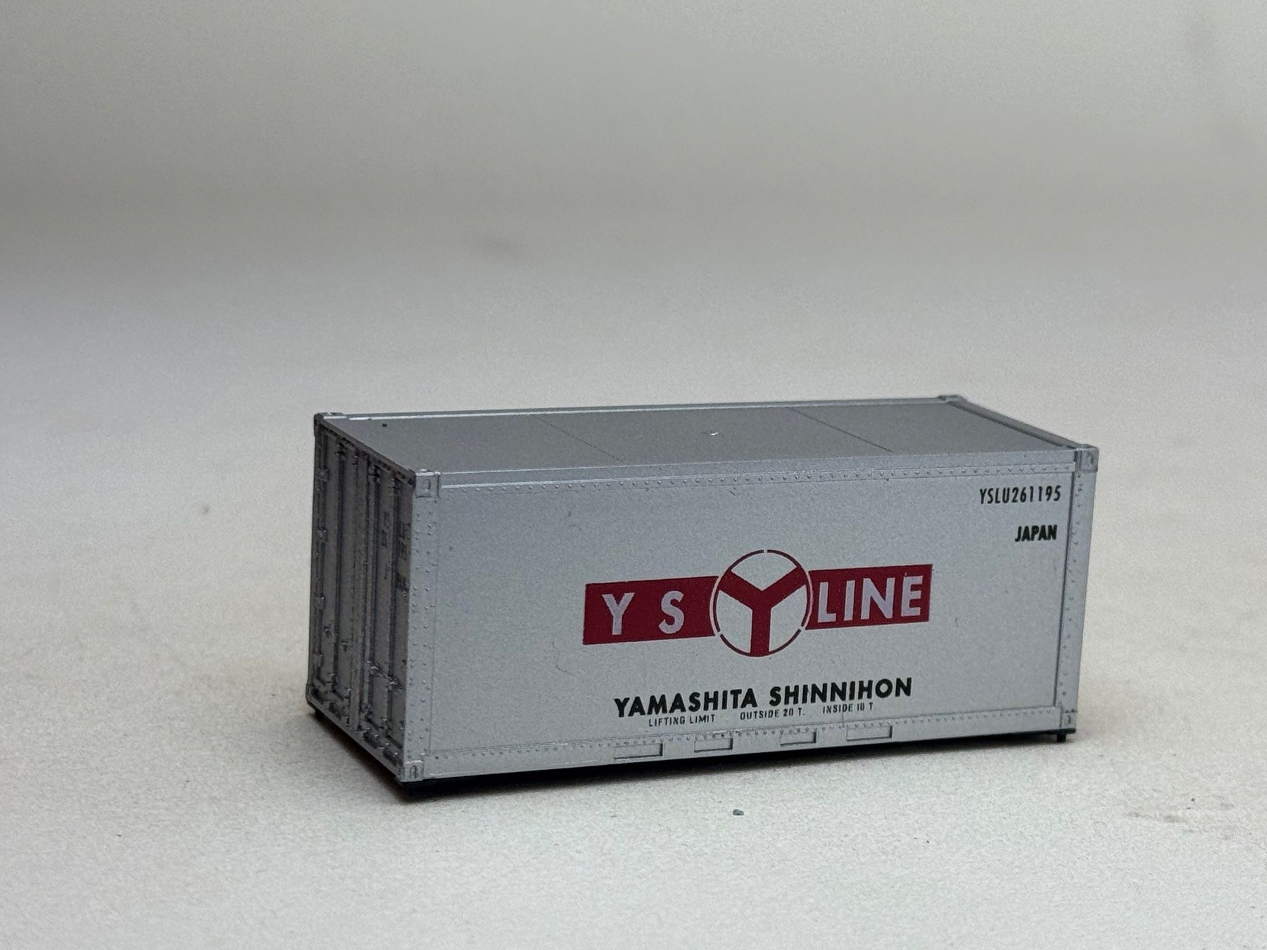Modellini di ferrovie: EB- 20 Ft. Container YS Line – Usato da Elm venduto da Wikmtz 1