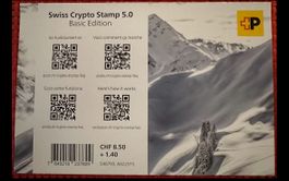 Swiss Crypto Stamp 5.0 Basic Edition Couvert / Umschlag