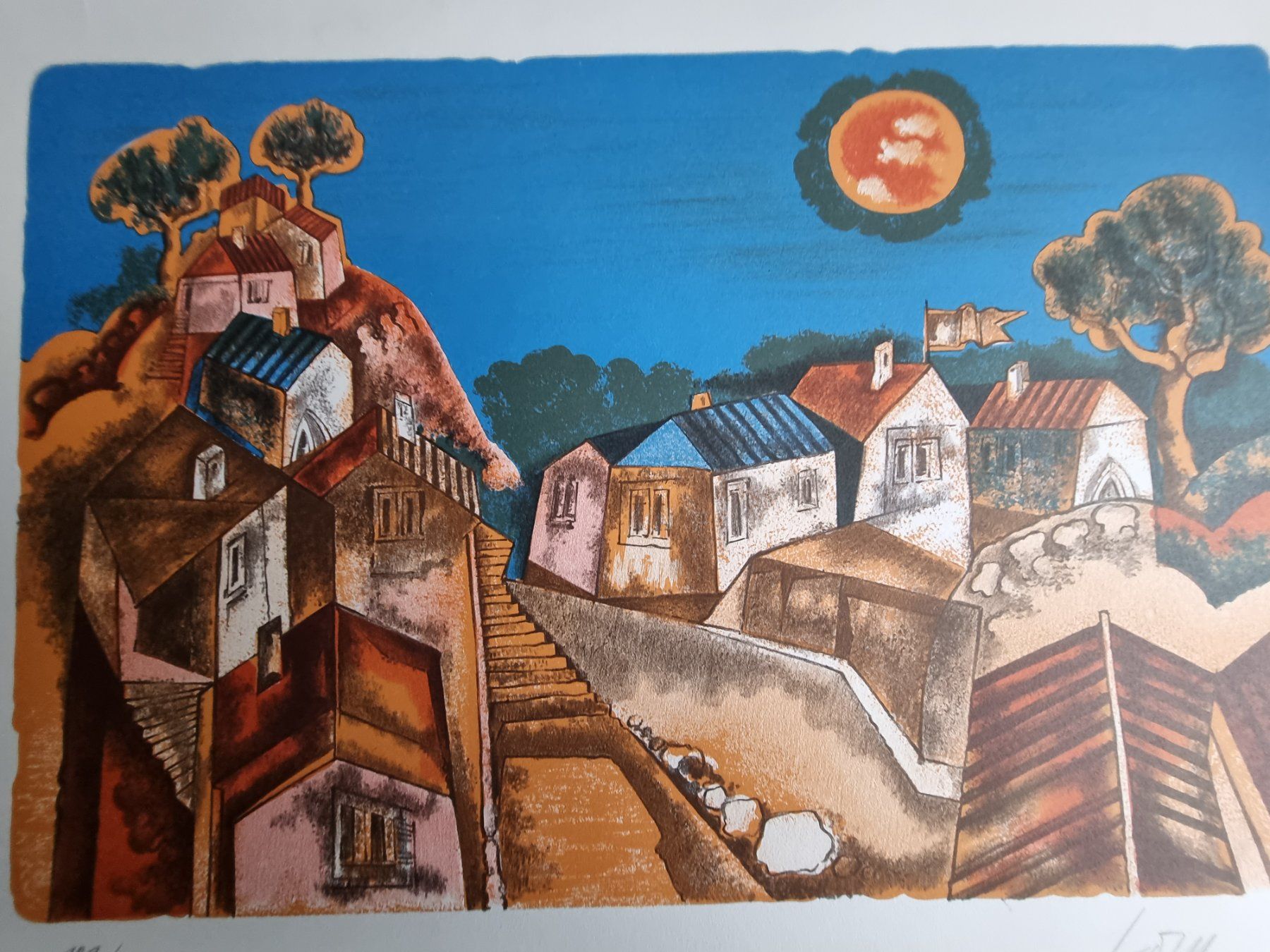 Grafica & Litografie: Ernst Kopp  LITHOGRAPHIE SIGNIERT NUMMERIERT – Usato da Gersau venduto da grafik-kunst