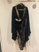 Kimono-Kleid, Gr. M, Schwarz-Gold, Herbst-Look, Top!