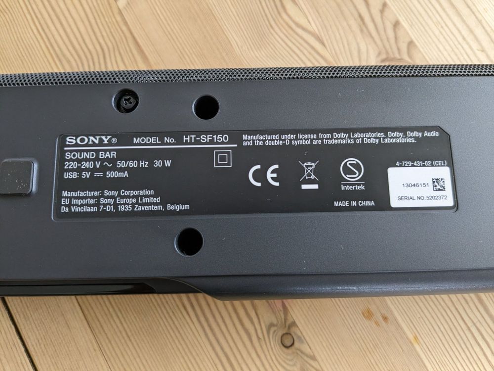 Sony Soundbar HT-SF150 | Kaufen auf Ricardo