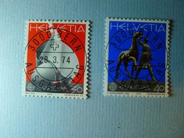 1974 Europa 556-557 ET Vollstempel