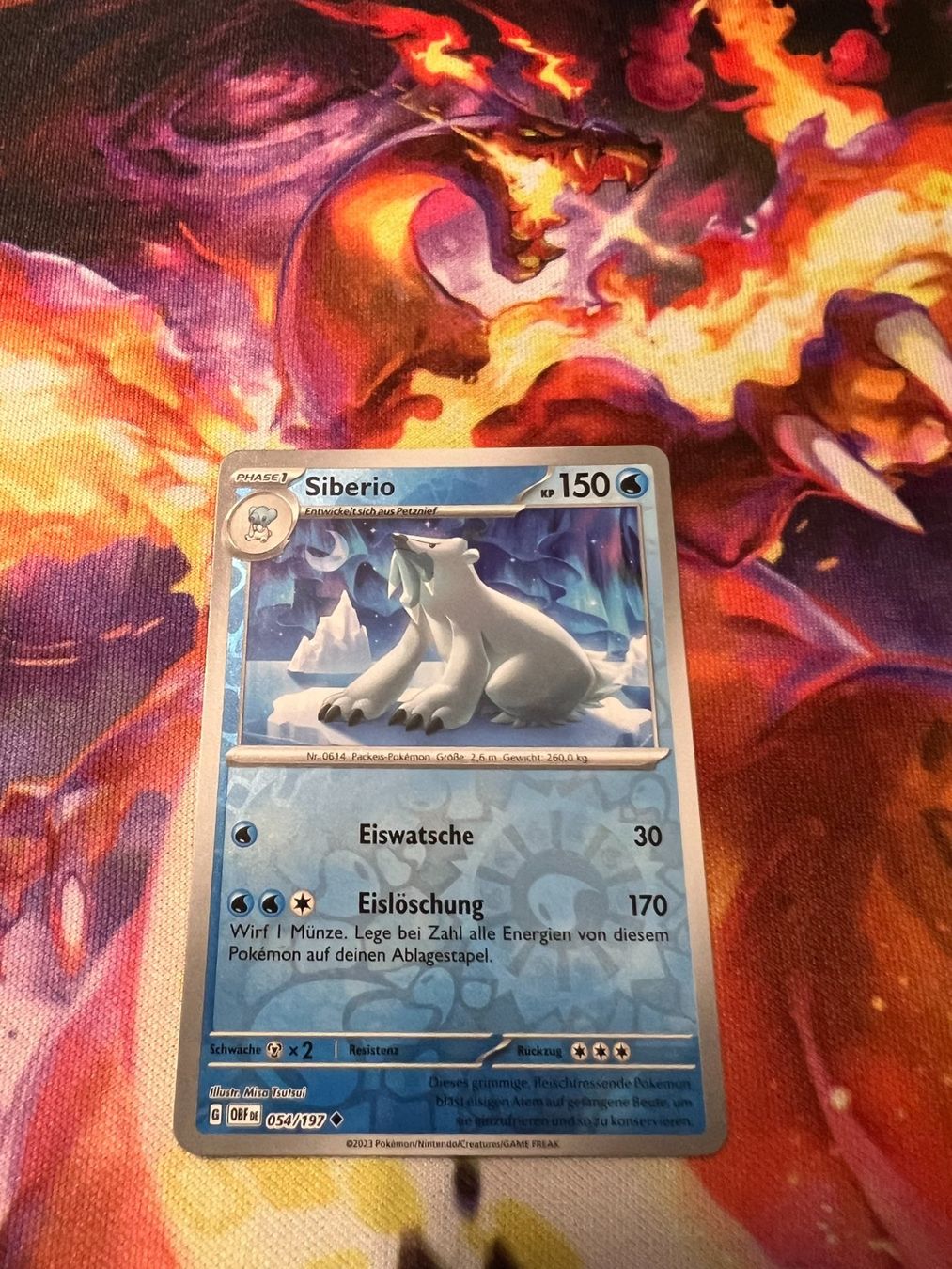 Pokémon Carte collezionabili: Siberio (OBF 054) / Reverse Holo / Obsidianflammen – Nuovo (secondo la descrizione) da Bülach venduto da CherryBlu
