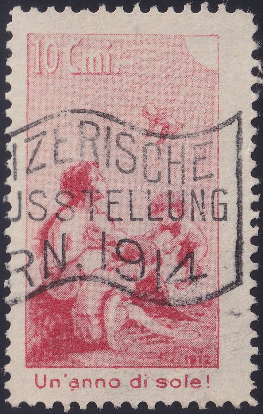 Tutti i francobolli: 1912, it. Vorläufer III, fehlerfrei mit Attest, Kat: 7500.-+ – Usato da Sursee venduto da Luzernerraute
