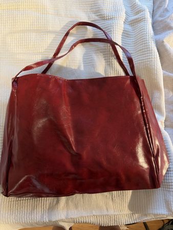 Handtasche Shopper rot Kunstleder guter Zustand