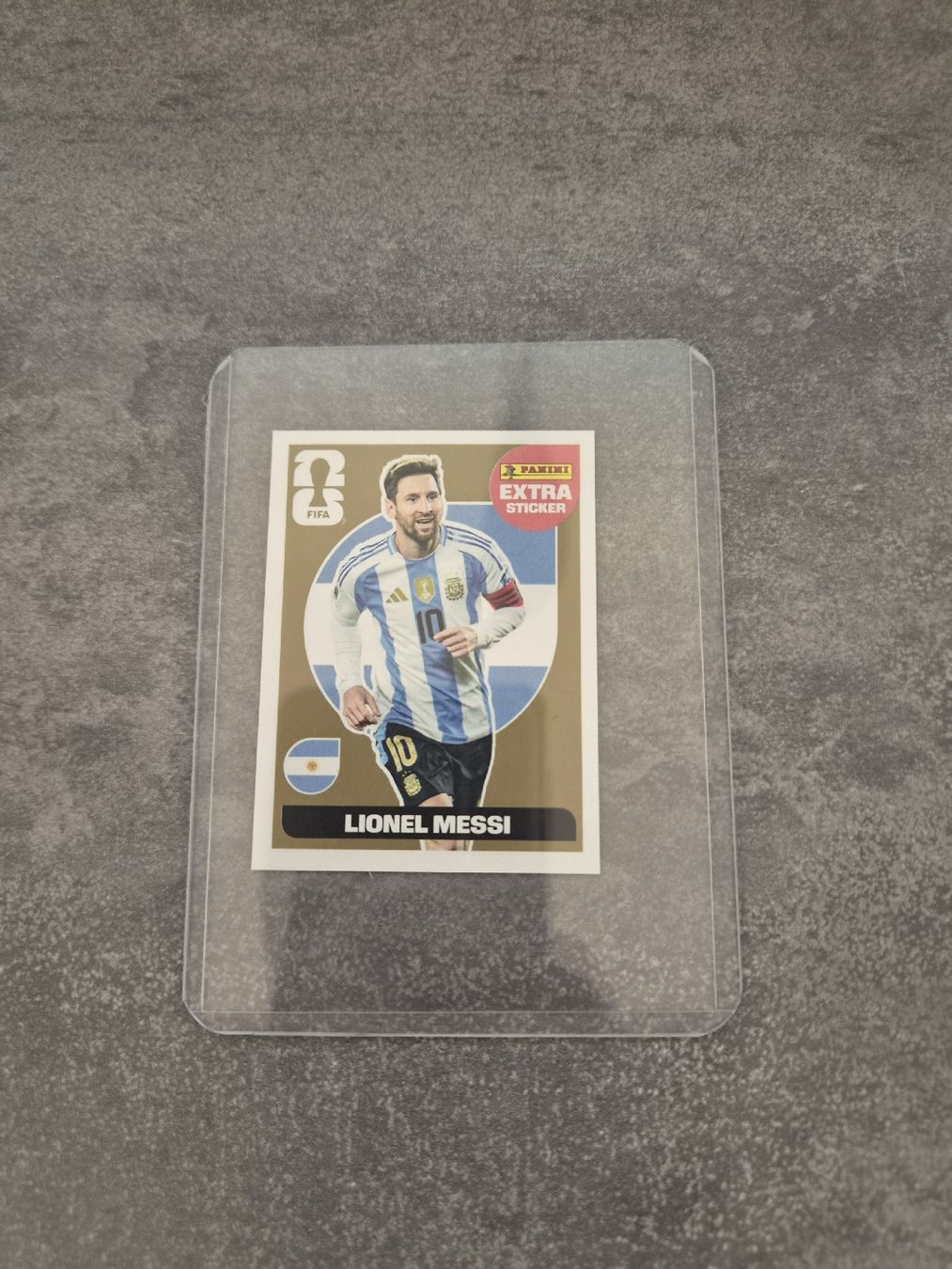 Panini Carte collezionabili: Sticker Lionel Messi Extra GOLD – Nuovo e nell'imballaggio originale da Réchy venduto da cialu12