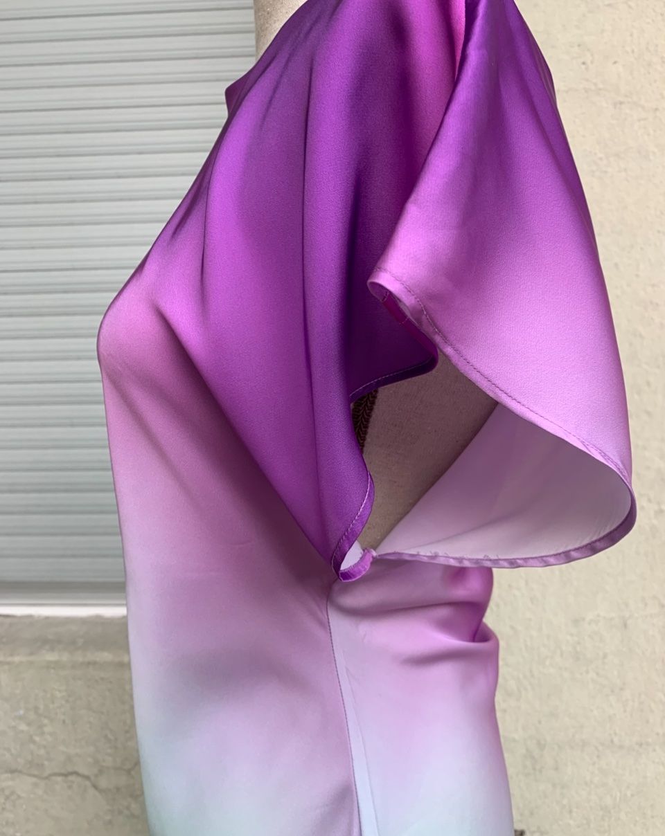 Zara Vestiti: Splendide longue robe tie-dye ZARA dégradé violet vert  t.S – Nuovo (secondo la descrizione) da Martigny venduto da only__you 2