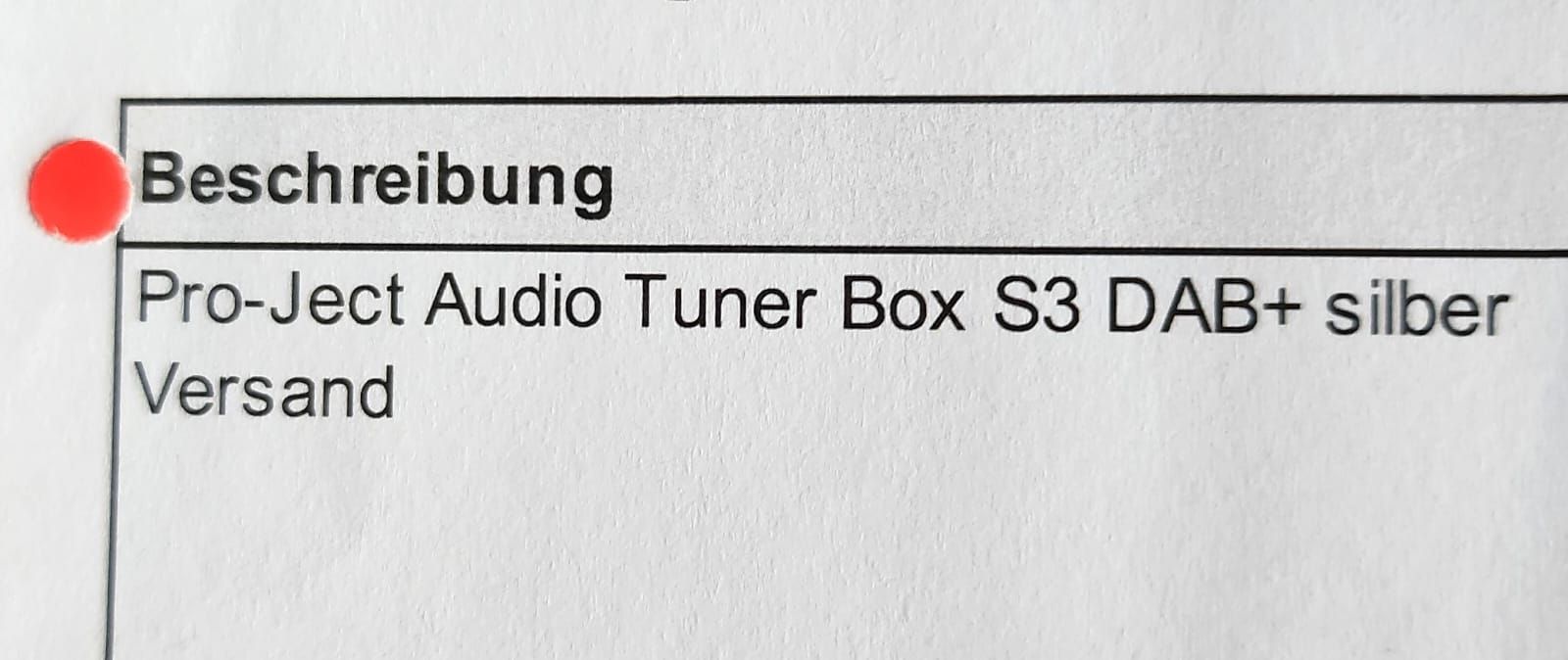 Pro-ject Lettore multimediale & Streamer: Pro-Ject Audio Tuner Box S3 DAB+ silber - Neuwertig! – Usato da Flamatt venduto da MrTambourineMan 1