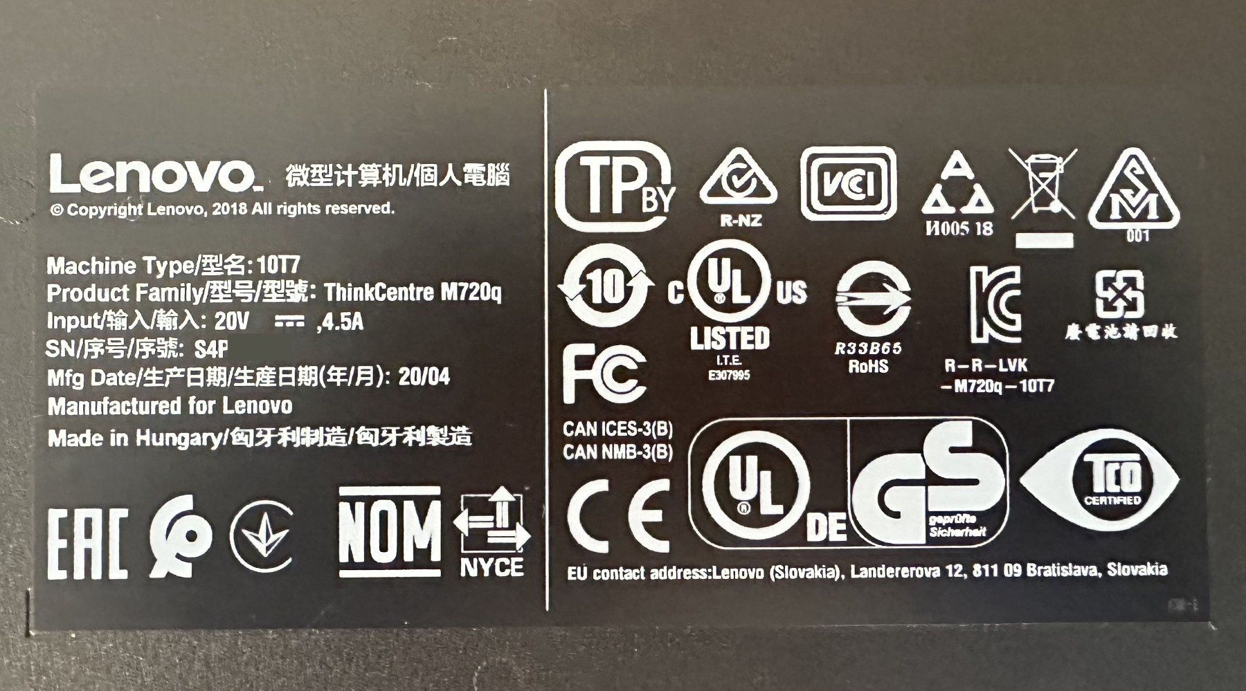Lenovo PC: Lenovo - ThinkCentre M720q – Usato da Dielsdorf venduto da Empowered 4
