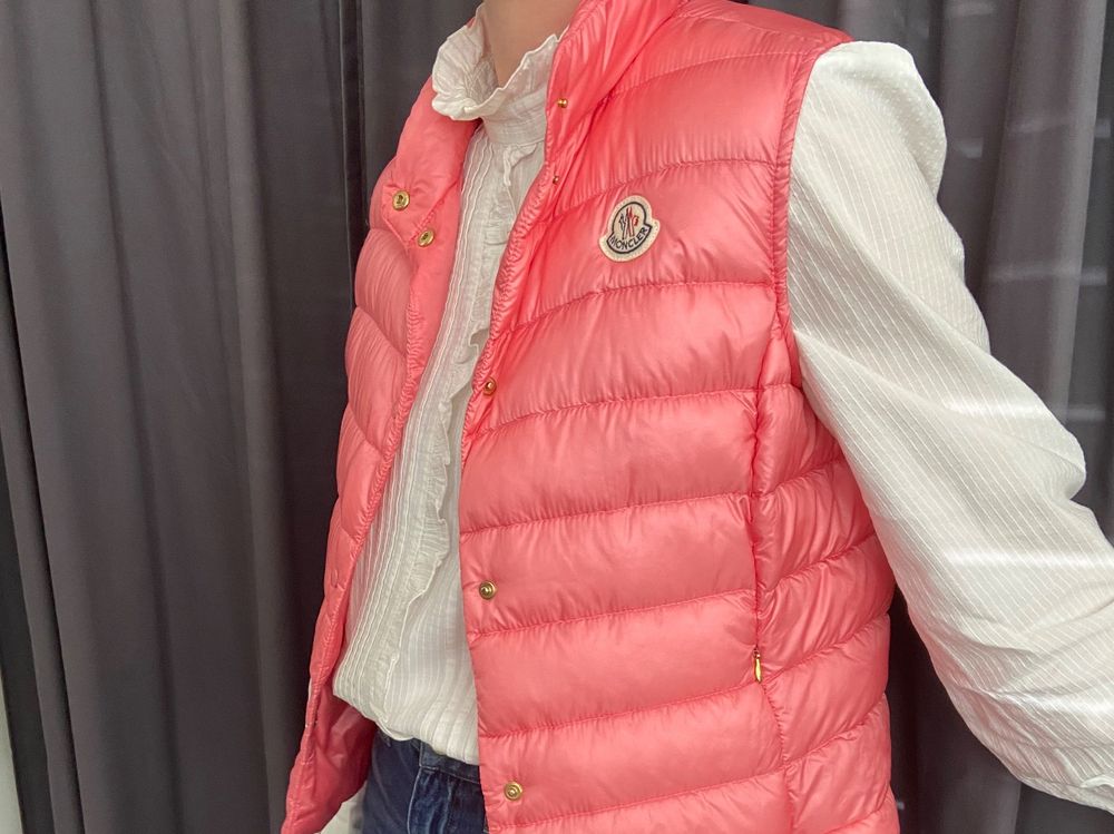 Moncler Weste Gilet Golf o Freizeit blush beige gr 36 (Usato) a - Main Image