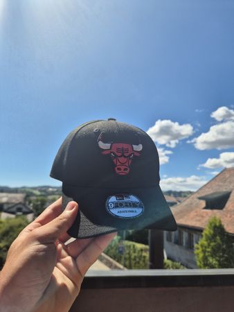 Casquette New Era Chicago Bulls 9FORTY adjustable noire