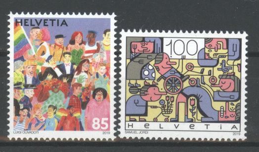 Tutti i francobolli: 2019, Sondermarken Gesellschaftliche Vielfalt ** – Usato da Willisau venduto da Vollstempel