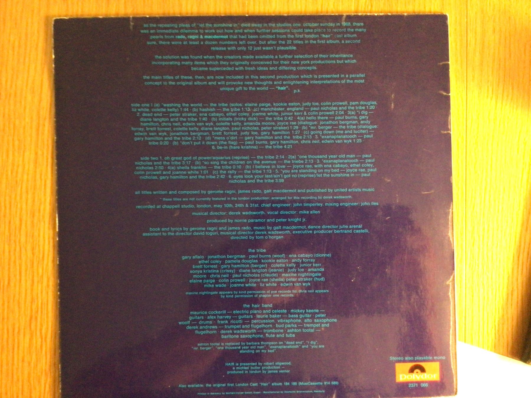 Schallplatten: FRESH HAIR, Div. Interpreten, LP,1970 – Gebraucht aus Steinach von Quarkie 1