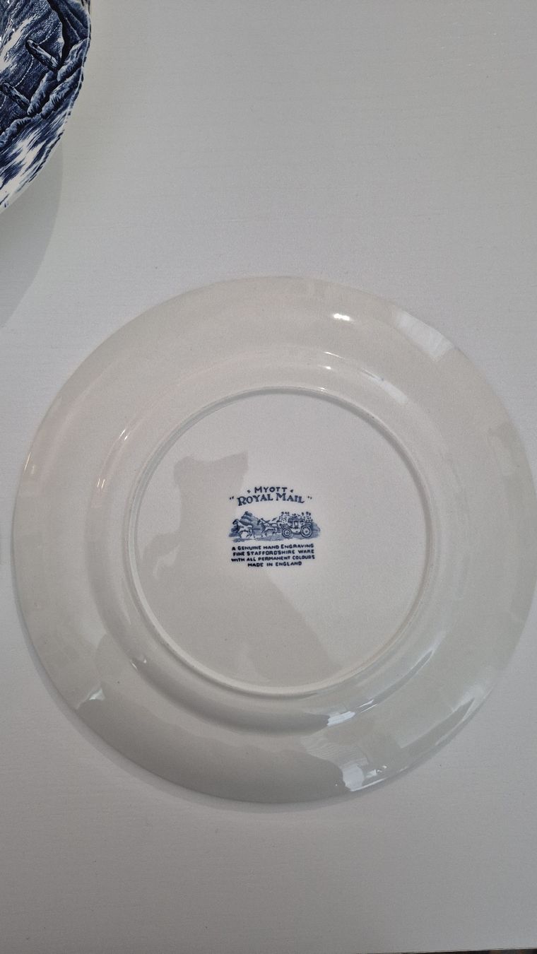 Set di piatti: Myott Royal Mail Plate Set Blue White England – Usato da Mellingen venduto da tat_b8mh 5