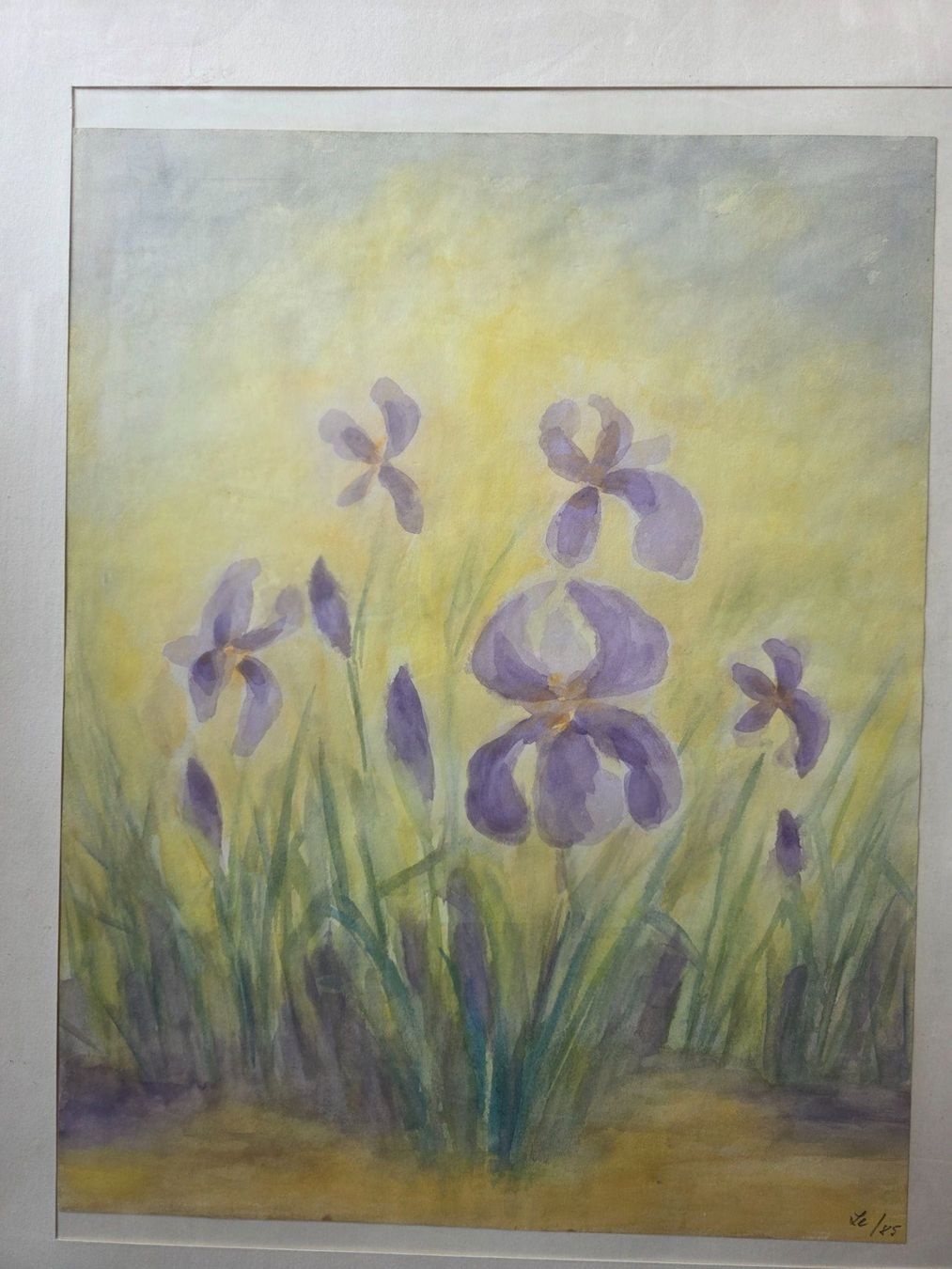 Dipinti: Gemälde Bild Iris Blumen im Licht 1985 – Usato da Walterswil BE venduto da Lonitti 7