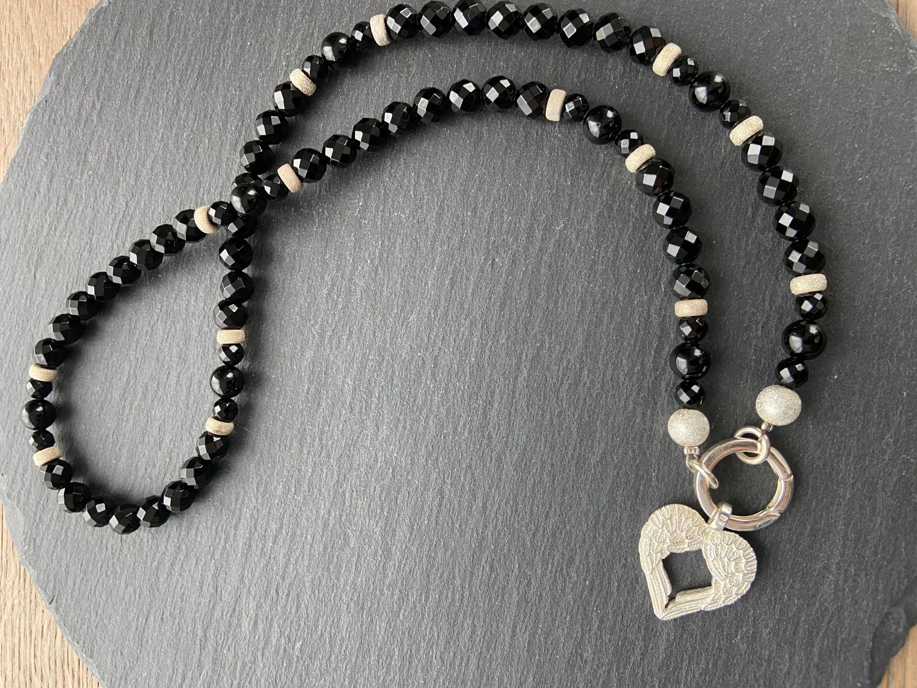 Sonstiger Schmuck: Halskette Onyx – Neu (gemäss Beschreibung) aus Unterkulm von esco 3