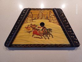 Alte Zither, lackiert, handbemalt