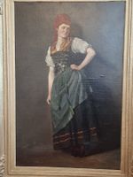 Frank Buchser? Grosses Gemälde um 1880 signiert F.B.