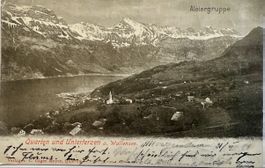 AK Quarten und Unterterzen a.Wallensee 1906 mit Aloiergruppe