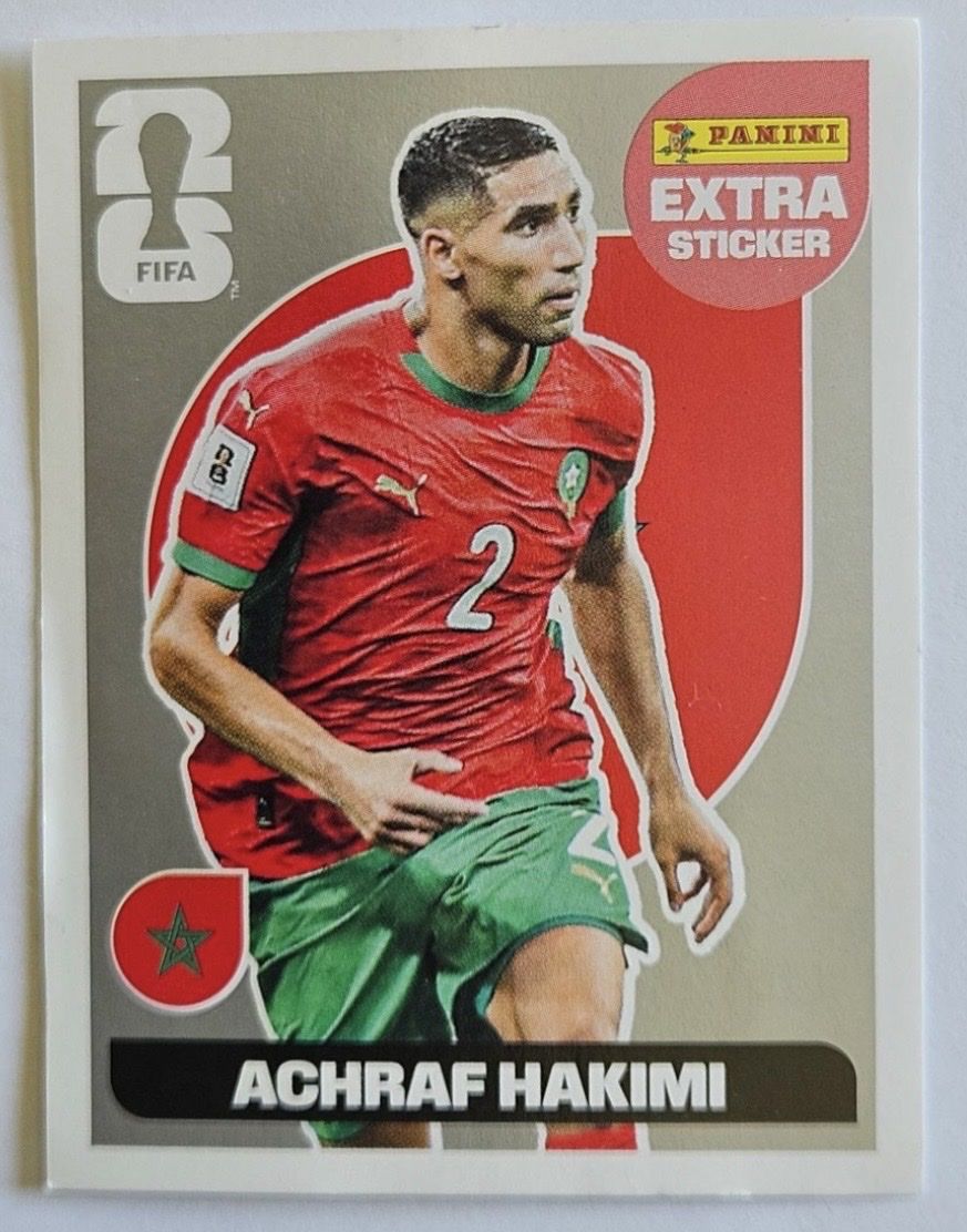 Panini Carte collezionabili: Panini Extra Sticker, WM 2026: Silber Achraf Halimi, – Nuovo (secondo la descrizione) da Binningen venduto da jazz1979