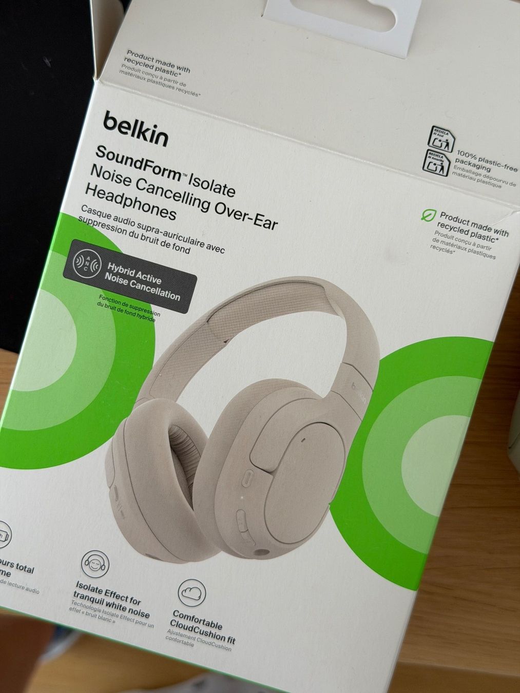 Belkin Cuffie: SoundForm Isolate Noise Cancelling Over-Ear Headphones – Usato da Grimisuat venduto da rforre1