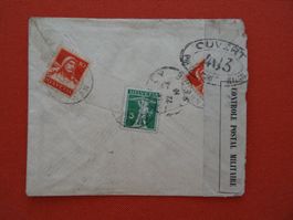 altes schweizer Briefchen abgestempelt 20.04.1916 Novaggio