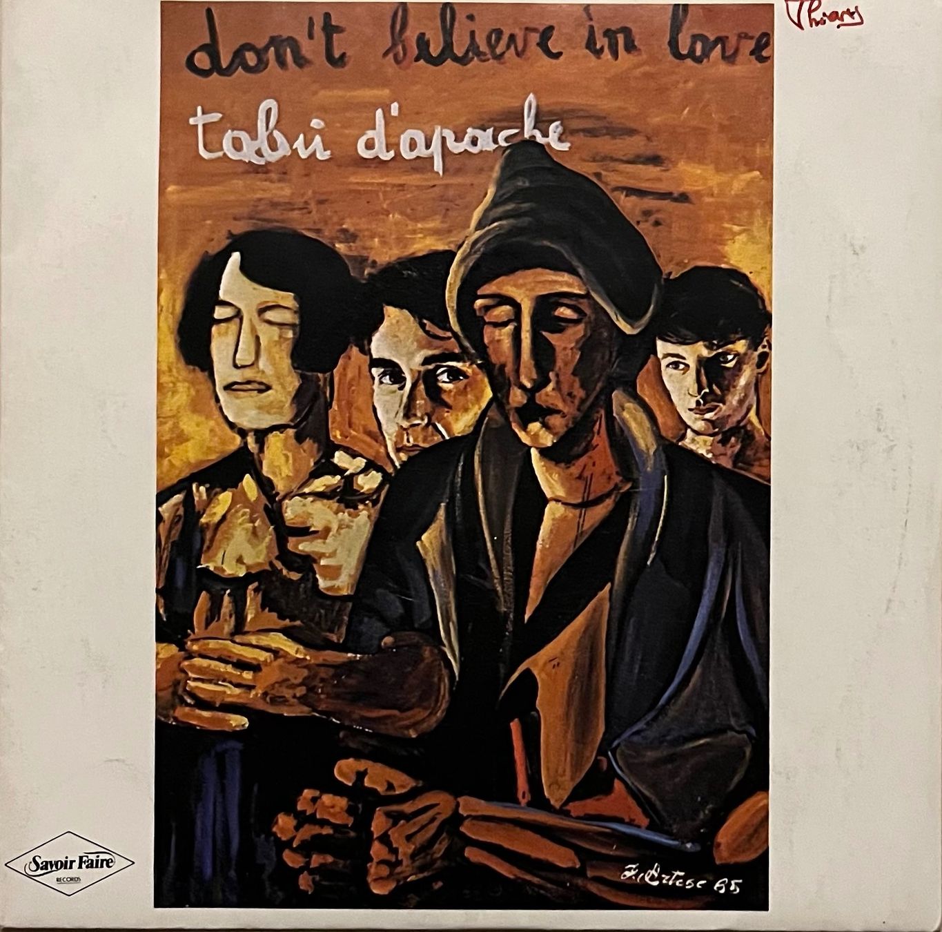 Schallplatten: TABÙ D'APACHE - DON'T BELIEVE IN LOVE – Gebraucht aus Bussigny von vinyl-pas-cher