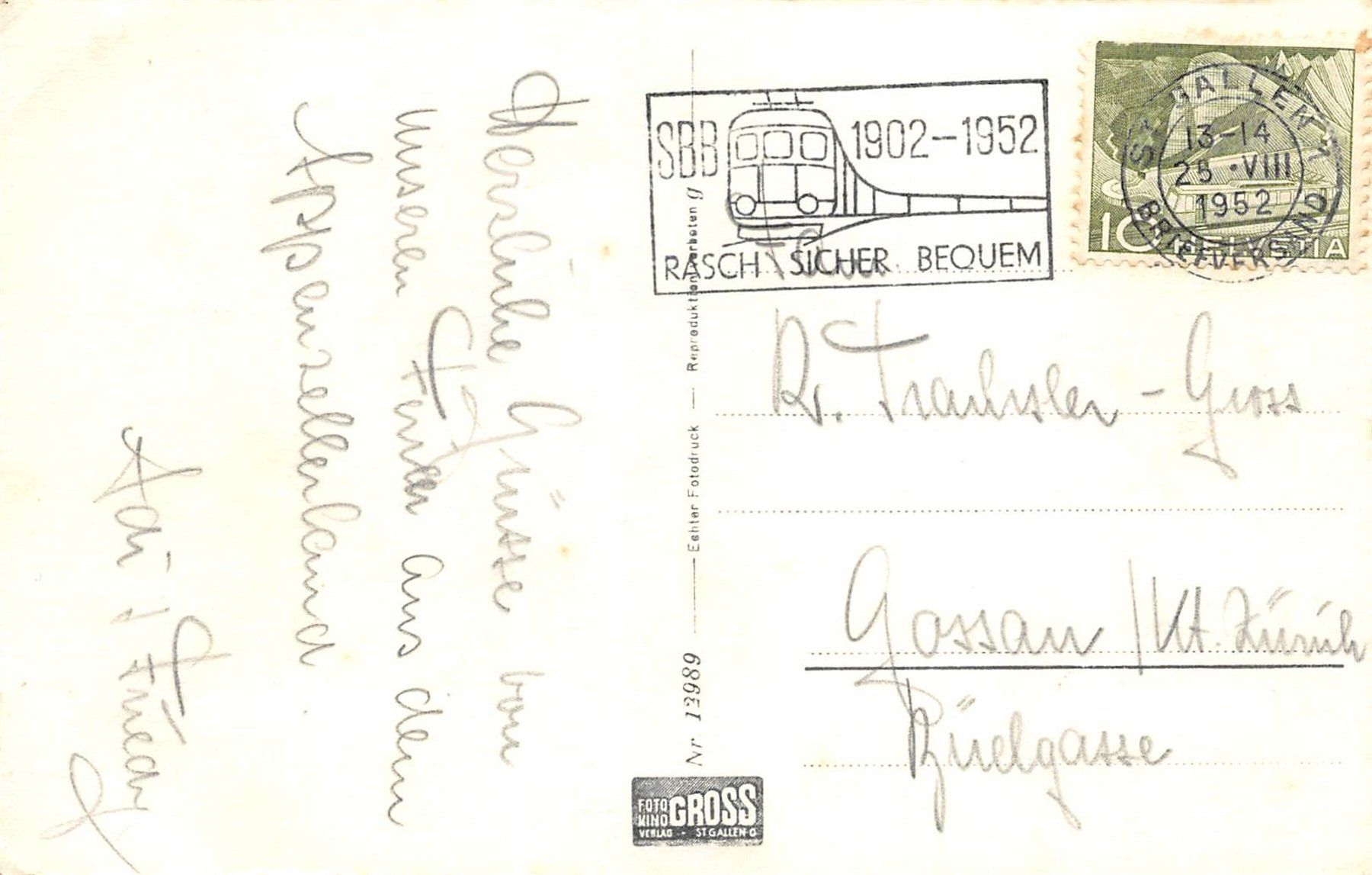 Ansichtskarten: Speicher – Gebraucht aus Ottikon b.Kemptth. von Neptun1974 1
