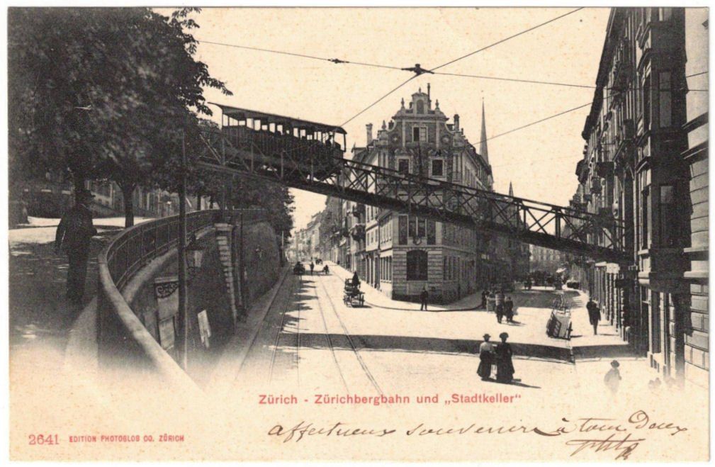 Cartoline postali: Zürich - Standseilbahn Polytechnikum – Usato da Binningen venduto da Mountainrider